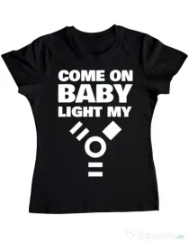 Tricou ADLER dama Come on baby Negru