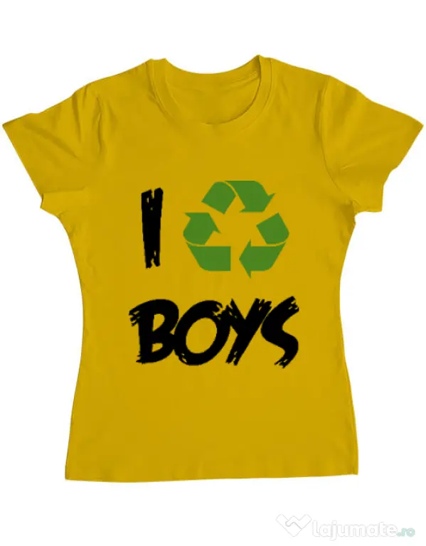 Tricou ADLER dama I recycle boys Galben
