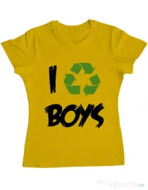 Tricou ADLER dama I recycle boys Galben