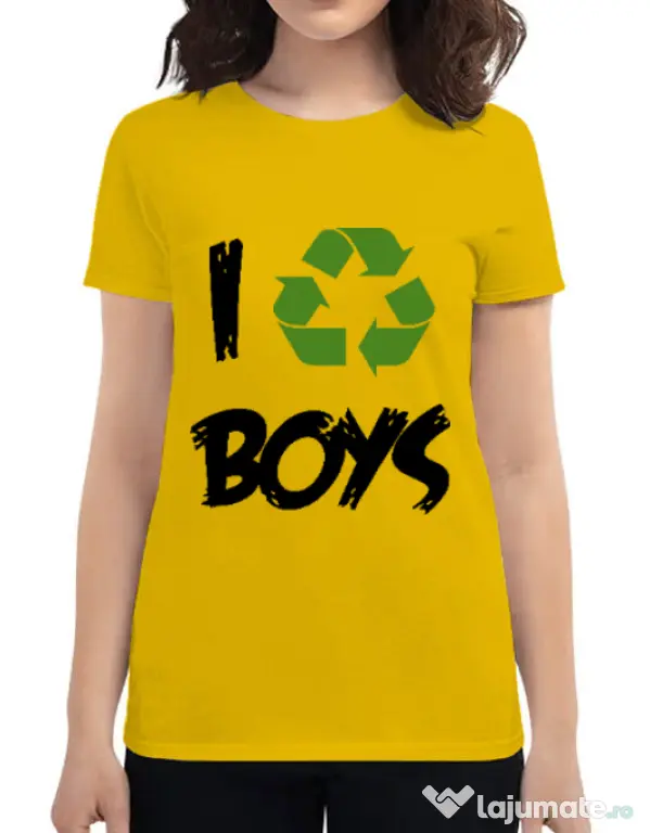 Tricou ADLER dama I recycle boys Galben