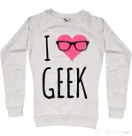 Bluza ADLER dama I love geek Migdala melanj