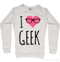 Bluza ADLER dama I love geek Migdala melanj