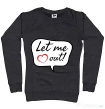 Bluza ADLER dama Let me out Negru melanj