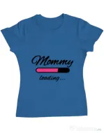 Tricou ADLER dama Mommy loading Albastru azuriu