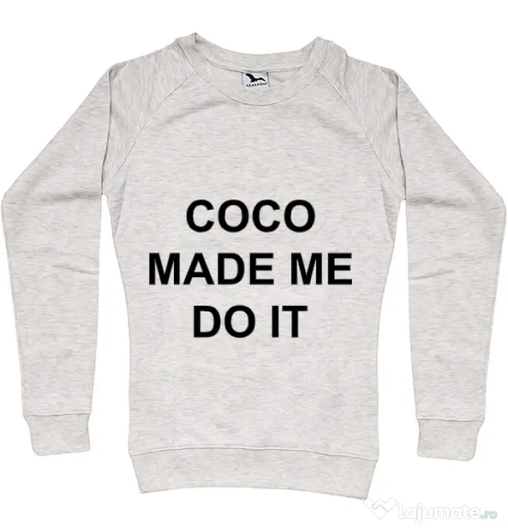 Bluza ADLER dama Coco made me do it Migdala melanj