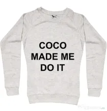 Bluza ADLER dama Coco made me do it Migdala melanj