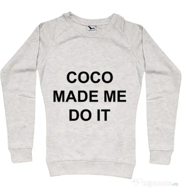 Bluza ADLER dama Coco made me do it Migdala melanj