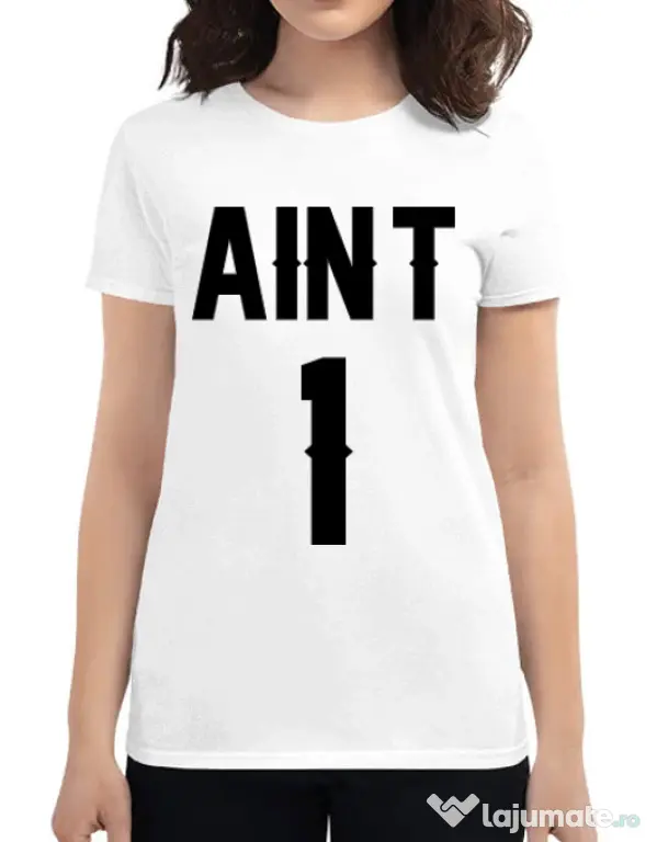 Tricou ADLER dama Ain t one Alb