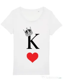 Tricou STANLEY STELLA dama Fancy King Alb