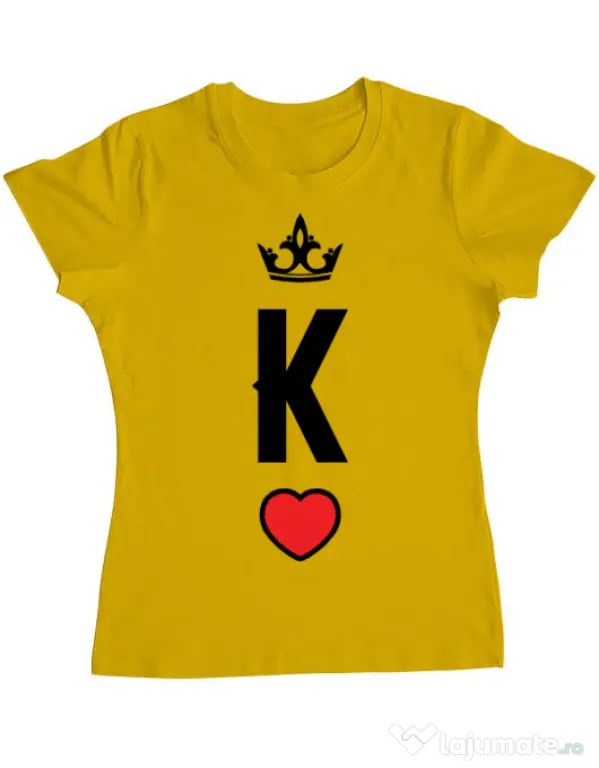 Tricou ADLER dama King Galben