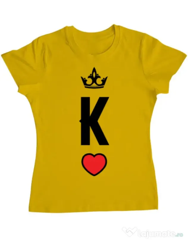 Tricou ADLER dama King Galben