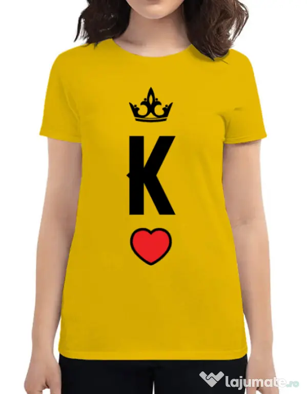 Tricou ADLER dama King Galben