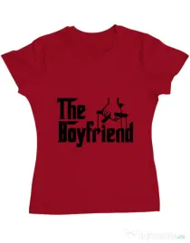 Tricou ADLER dama The boyfriend Rosu