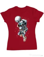 Tricou ADLER dama Astronaut Rosu