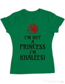 Tricou ADLER dama I'm Khaleesi Verde mediu