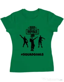 Tricou ADLER dama Squad goals Verde mediu