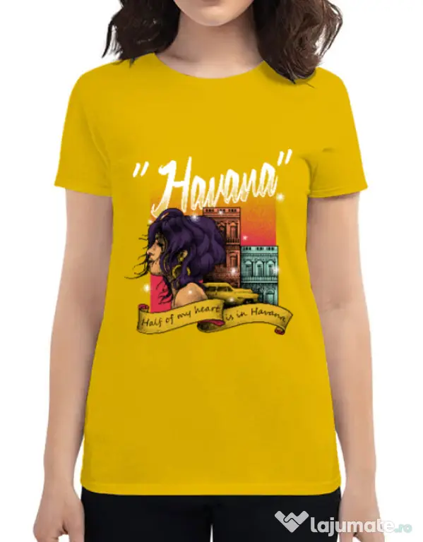 Tricou ADLER dama Havana Galben