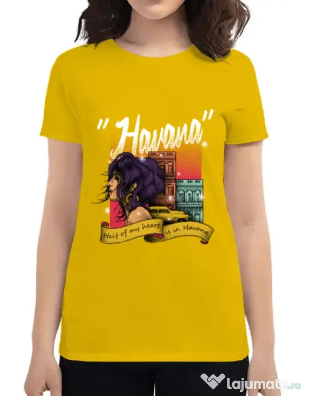 Tricou ADLER dama Havana Galben