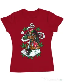 Tricou ADLER dama Jamaican Rosu