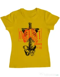 Tricou ADLER dama Just a reminder Galben