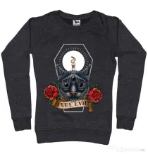 Bluza ADLER dama Pure evil Negru melanj