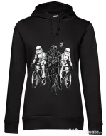 Hoodie dama cu gluga Star bikers Negru