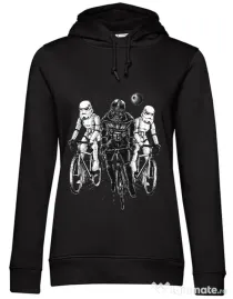 Hoodie dama cu gluga Star bikers Negru
