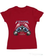Tricou ADLER dama Venom gym Rosu