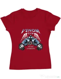 Tricou ADLER dama Venom gym Rosu