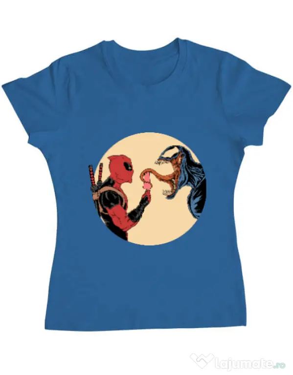 Tricou ADLER dama Venom icecream Albastru azuriu