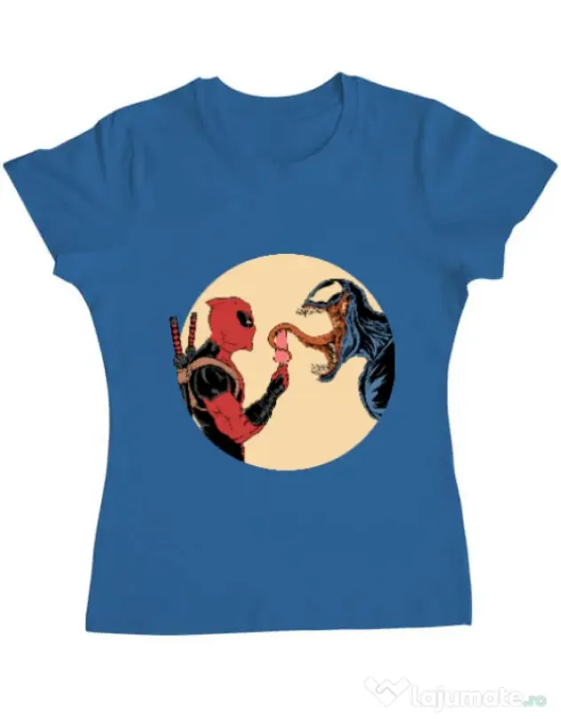 Tricou ADLER dama Venom icecream Albastru azuriu