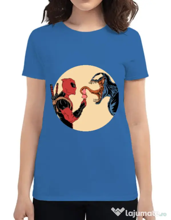 Tricou ADLER dama Venom icecream Albastru azuriu