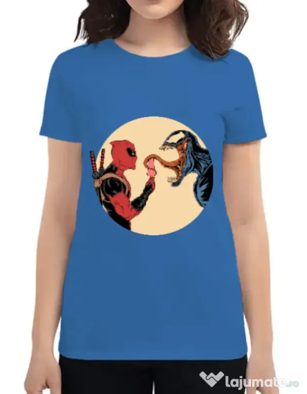 Tricou ADLER dama Venom icecream Albastru azuriu