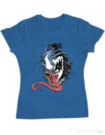 Tricou ADLER dama Venom kiss Albastru azuriu