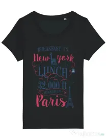 Tricou STANLEY STELLA dama Breakfast in New York Negru