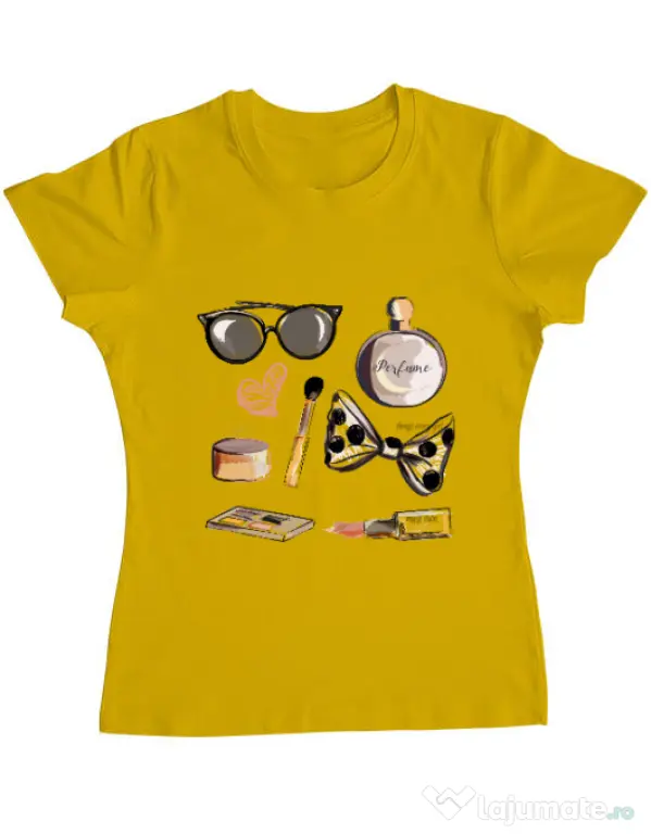 Tricou ADLER dama Every girl Galben