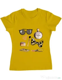 Tricou ADLER dama Every girl Galben