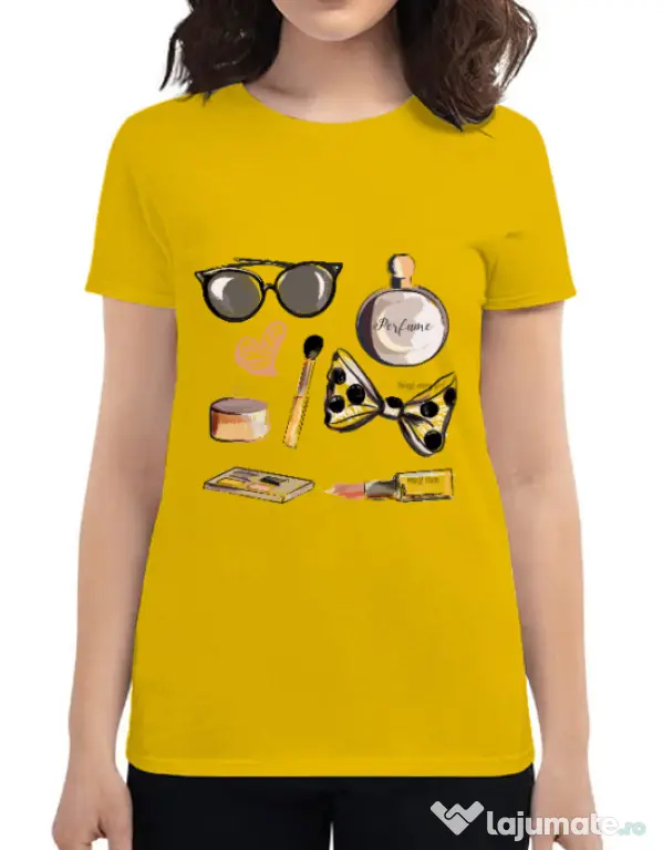 Tricou ADLER dama Every girl Galben