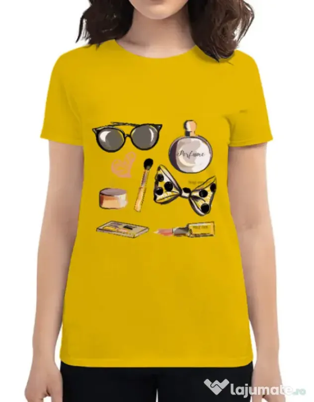 Tricou ADLER dama Every girl Galben