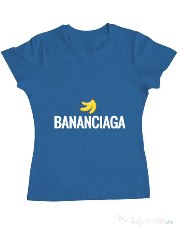 Tricou ADLER dama Bananciaga Albastru azuriu