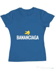 Tricou ADLER dama Bananciaga Albastru azuriu