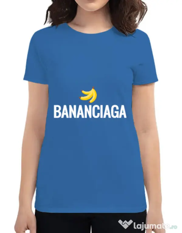Tricou ADLER dama Bananciaga Albastru azuriu
