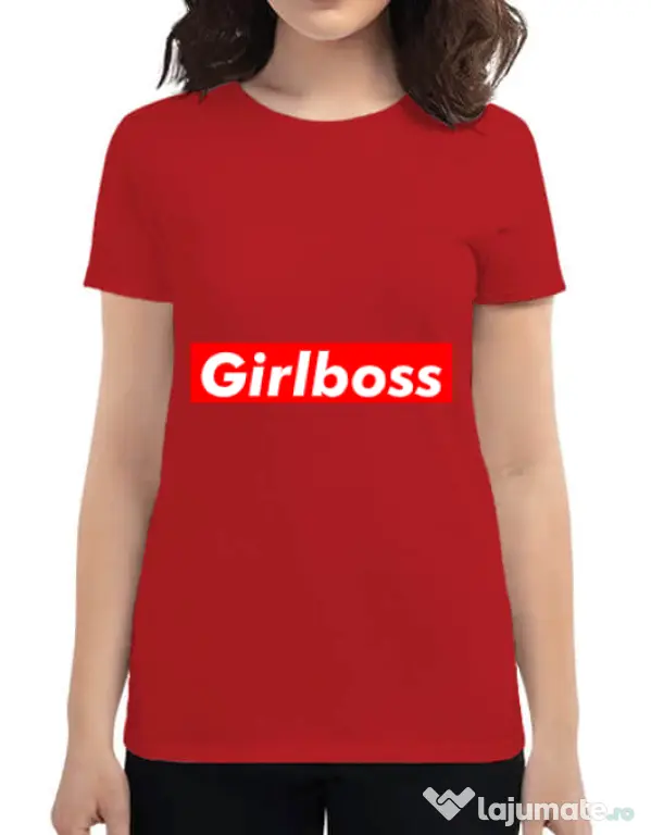 Tricou ADLER dama Girlboss Rosu