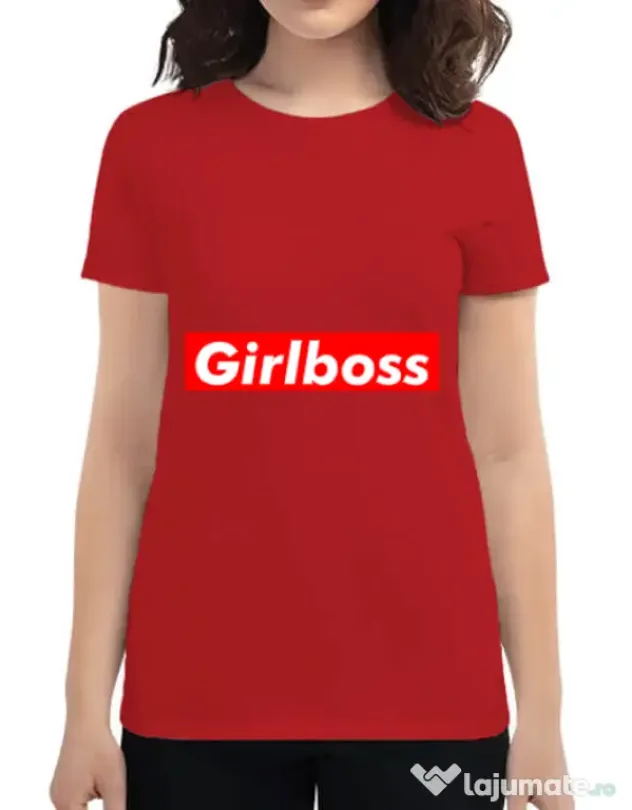 Tricou ADLER dama Girlboss Rosu