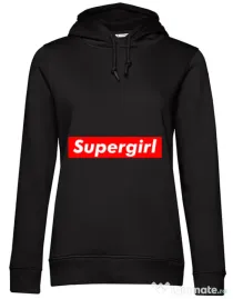 Hoodie dama cu gluga Supergirl Negru
