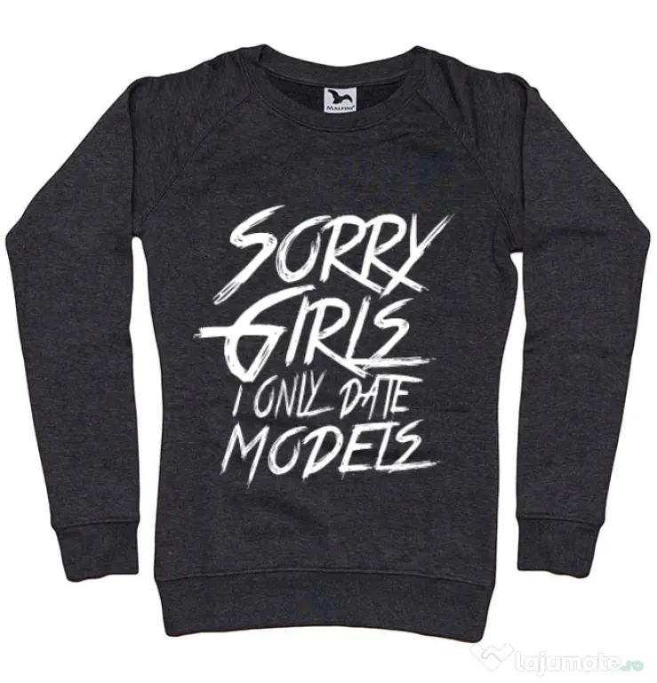 Bluza ADLER dama Sorry girls Negru melanj