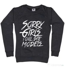 Bluza ADLER dama Sorry girls Negru melanj