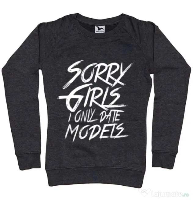 Bluza ADLER dama Sorry girls Negru melanj