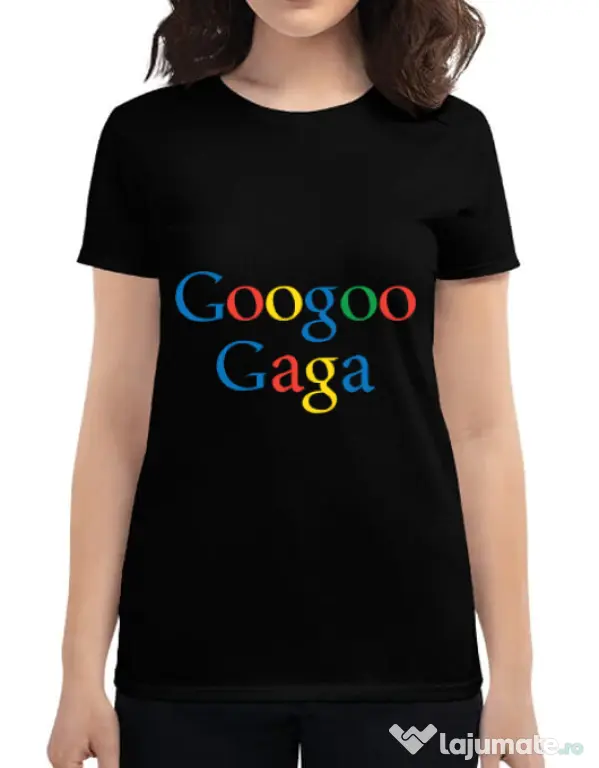 Tricou ADLER dama Googoo Gaga Negru