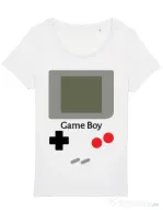 Tricou STANLEY STELLA dama Game boy Alb